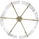 Calla 6 Light 27.75 inch White Gold Chandelier Ceiling Light